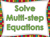 Solve Multistep Equations with Variables on Both Sides Guided Practice
