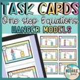 Solve One Step Equations with Models Task Cards Digital and Print