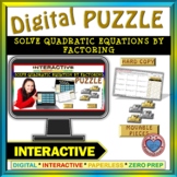 Solve Quadratic Equation by Factoring (Google & Hard Copy)