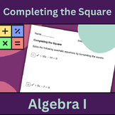 Solve Quadratic Equations by Completing the Square