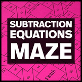 Subtraction Equations w/ Positive Numbers - Middle School 