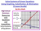 Solve Systems by Graphing, Substitution, & Elimination Pow