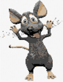 Solve Systems of Linear Equations Pixel Art (Silly Rat)