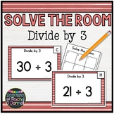 Solve The Room | Divide by 3 | Division | Task Cards