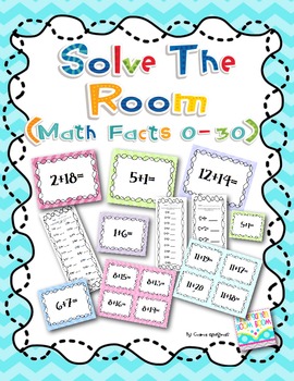 Preview of Solve The Room (Math Addition Facts 0-30)