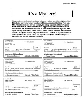 Preview of Solve a Mystery Case using Deduction and Inferences