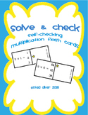 Solve and Check Multiplication Flashcards