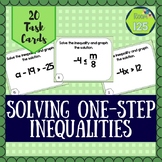 Solve and Graph One-Step Inequality Task Cards