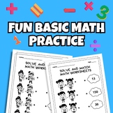 Solve and Match Math Worksheets | Fun Basic Math Practice