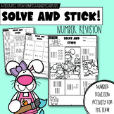 Solve and Stick: Number Revision | EASTER EDITION |