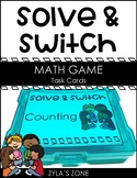 Solve and Switch Math Task Cards | Math Centers | Basic Counting