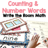 Counting and Number Words to 10 Write the Room Math