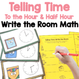 Telling Time to the Hour and Half Hour Write the Room Math
