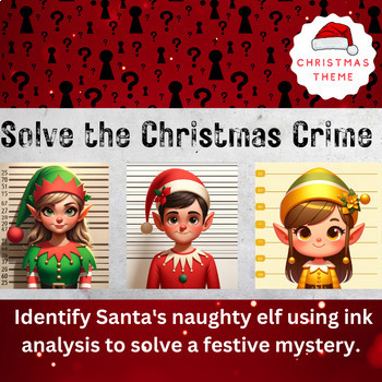 Preview of Solve the Christmas Crime: Investigate with Chromatography (Google Slides)