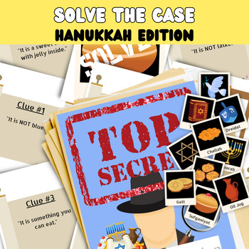Preview of Hanukkah Game | Solve the Case | Logical Reasoning | Teamwork Puzzle
