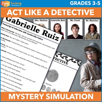 Preview of Mock Crime Scene Investigation (CSI) Classroom Mystery/Detective Simulation Game