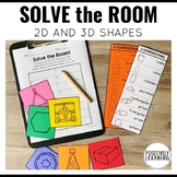 Solve the Room 2D 3D Shapes for Math Center Activities