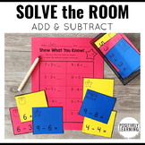 Solve the Room Addition and Subtraction Task Cards