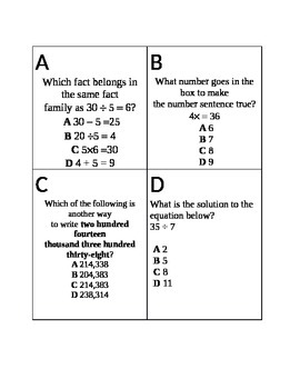 Preview of Solve the Room Math for 3rd Grade