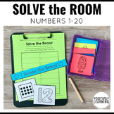 Solve the Room Numbers 1-20 Math Activity Center