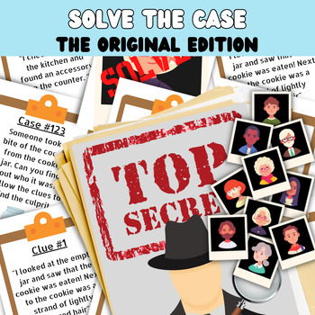 Preview of Solve the mystery case files | Problem solving | Group activity for preschool