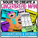 Solve to Create Gingerbread Craft w/ Christmas Math Craft 