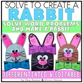 Solve to Create a Rabbit Math Craft Activities w/ Spring M