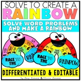 Solve to Create a Rainbow | Rainbow Word Problems | Spring