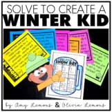 Solve to Create Winter Math Craft & Winter Addition & Subt