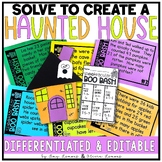 Solve to Create Haunted House Craft & Halloween Math Craft