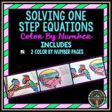 Solving 1-Step Equations: Color By Number Pages (2)