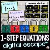 Solving 1-Step Equations Digital Math Escape Room