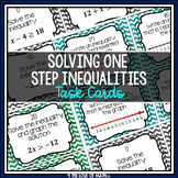 Solving 1-Step Inequalities: 30 Task Cards