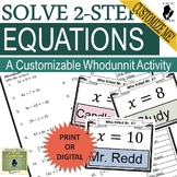 Solving 2-Step Equations CUSTOMIZABLE Scavenger Hunt + DIGITAL