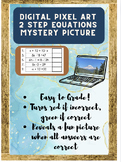 Solving 2 Step Equations Digital Pixel Art