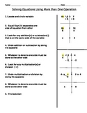 Solving 2 Step Equations Notes