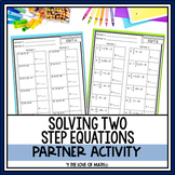 Solving 2-step Equations Partner Activity