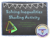 Solving 2 step Inequalities Fun Puzzle with or without Partner