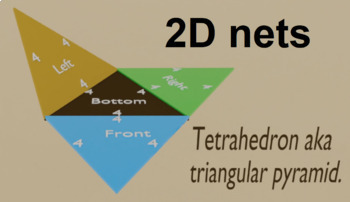 Preview of Solving 2D nets of a triangular pyramid using 3D computer animation.