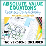 Solving Absolute Value Equations Connect 4 Game