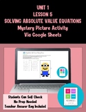 Solving Absolute Value Equations - Digital Mystery Picture