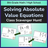Solving Absolute Value Equations Scavenger Hunt