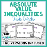 Solving Absolute Value Inequalities QR Task Cards