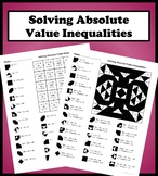 Solving Absolute Value Inequalities Color Worksheet
