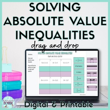 Preview of Solving Absolute Value Inequalities Digital Activity