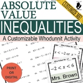 Solving Absolute Value Inequalities Mystery Scavenger Hunt