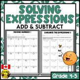 Solving Algebra Expressions and Equations | Addition and S