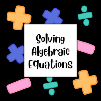 Preview of Solving Algebraic Equations