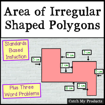 Preview of Area of Irregular Shapes - Polygons for the PROMETHEAN Board