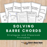 Solving Barre Chords Printable Chord Chart Diagrams and St